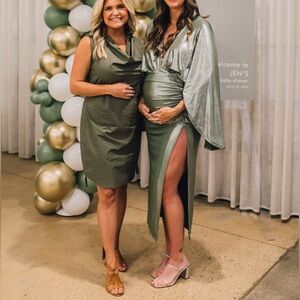 NBD | Raeni Midi Dress in Sage Green | Size Small